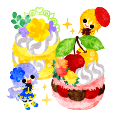 Tiny little children -Cherry sweets-
