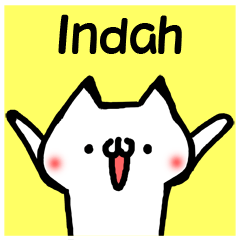 **Indah** only stickers